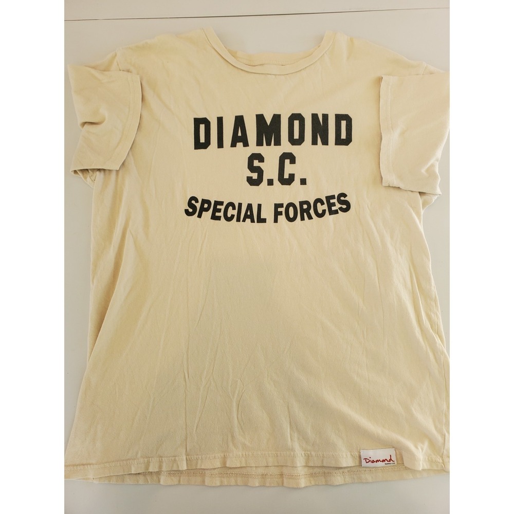 Diamond Supply Co Diamond S.C. Special Forces Tan Graphic T-Shirt Mens XL
